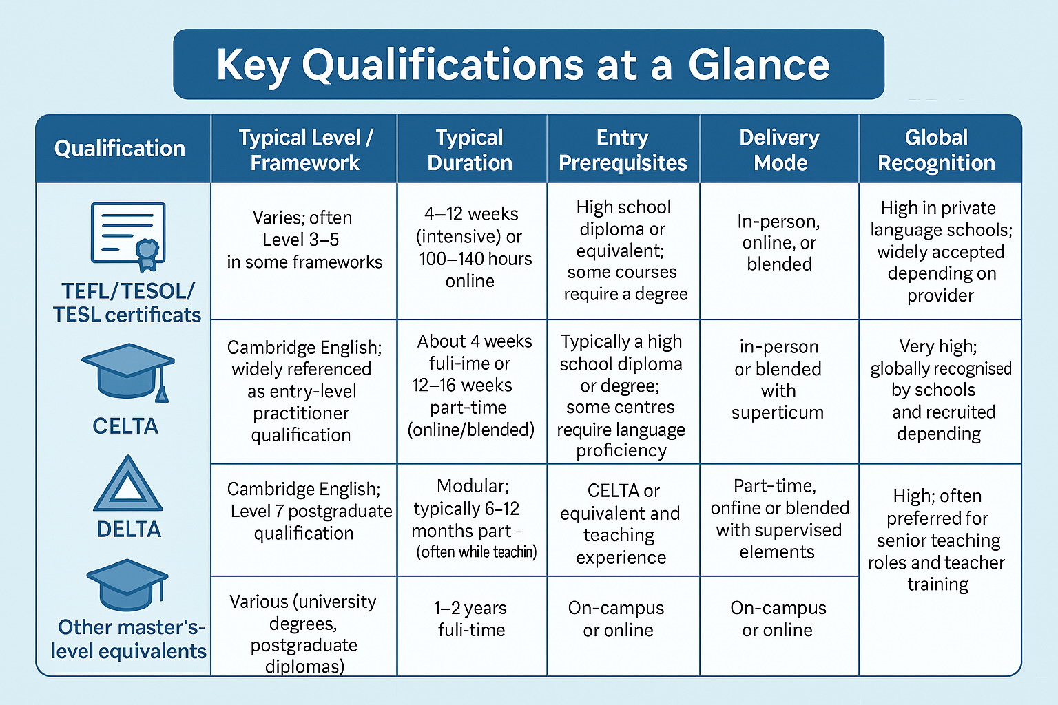 Understanding TEFL TESOL TESL CELTA and DELTA 34 Understanding TEFL TESOL TESL CELTA and DELTA - 33 - 4 TEFL
