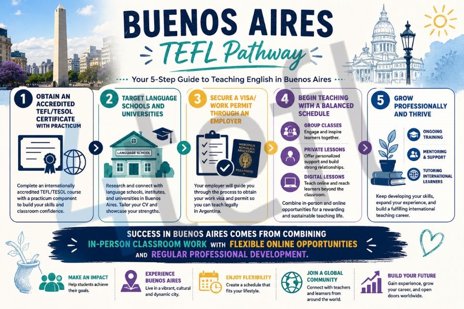 Buenos Aires TEFL: Practical Steps for English Teaching Abroad 34 Buenos Aires TEFL: Practical Steps for English Teaching Abroad - 33 - 4 TEFL
