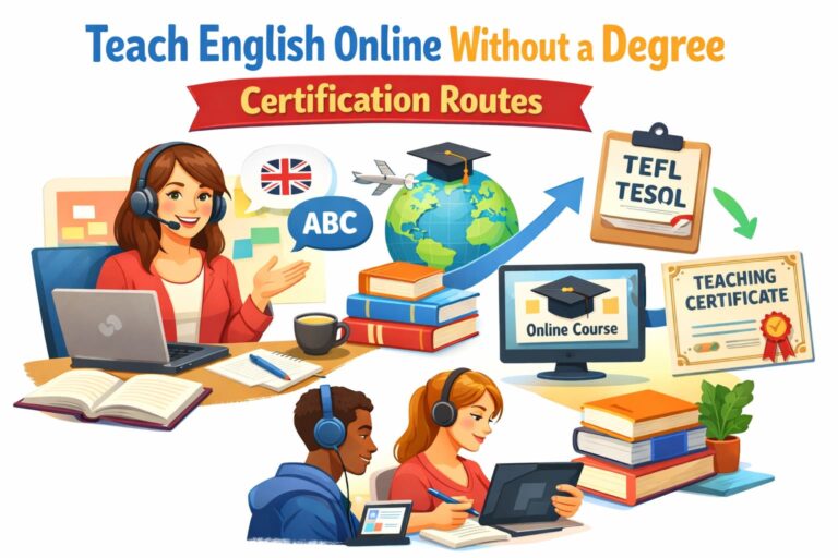 Teach English Online Without a Degree: Certification Routes | 4 TEFL