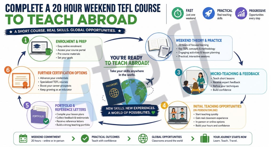 How a 20-Hour Weekend TEFL Certificate Accelerates Teaching Abroad 34 How a 20-Hour Weekend TEFL Certificate Accelerates Teaching Abroad - 33 - 4 TEFL